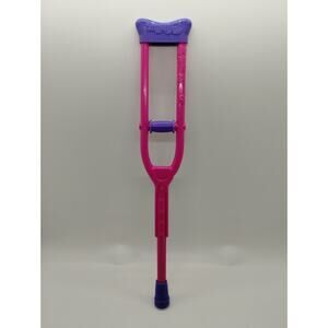 Single My Life 18" Doll size Accessory Crutches Pink and Purple